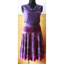 Ugna viola top + Mumma viola skirt